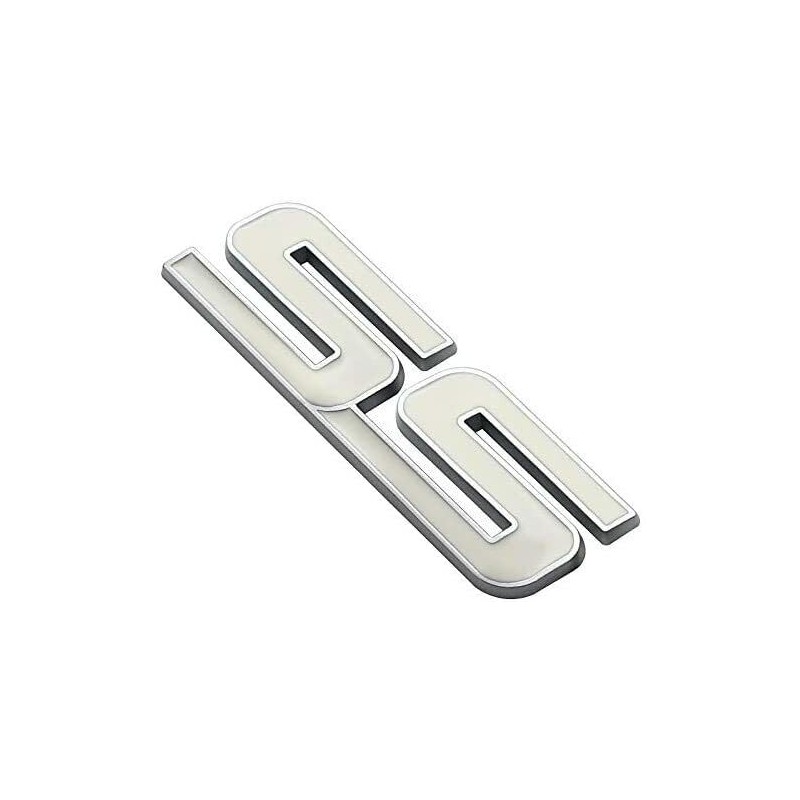 1Pc Metal SS Front Door SS Emblem Car Badge Sticker