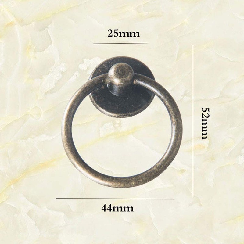 tooloflife Vintage Ring Pull Handles, Round Ring Pull Handle Drop