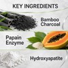 Bamboo Charcoal Whitening Tooth Powder with Hydroxyapatite, Stain Removal &