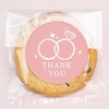 Big Dot of Happiness Pink Wedding Thank You Stickers and