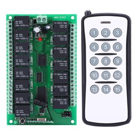 Wireless Remote Controller Switch Transmitter DC12V 15 Channel Relay   Receiver Board
