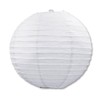White Round Shaped Paper Lanterns