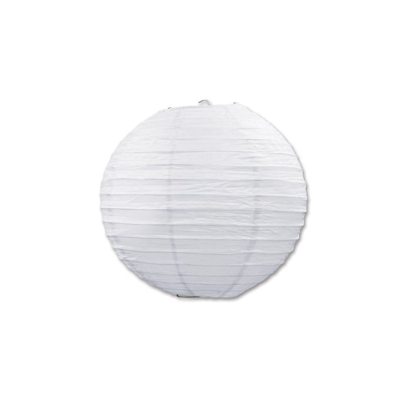 White Round Shaped Paper Lanterns