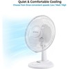 Comfort Zone 12 inch Table Fan with Adjustable Tilt, Wide