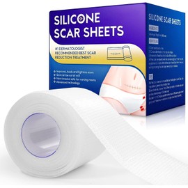 Hojas de silicona para cicatrices, Pegatina de Reparación de Gel para Cicatrices de 3 Metros Hoja de Cicatriz Transparente Transpirable para Reparación de Cicatrices, Escaldaduras, Quemaduras, Queloid