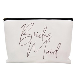 Wedding Party Gifts Makeup Bag for Bridesmaid Proposal Gift for Women Bride Gifts for Bridesmaids Cosmetic Pouch Bridal Shower Presents