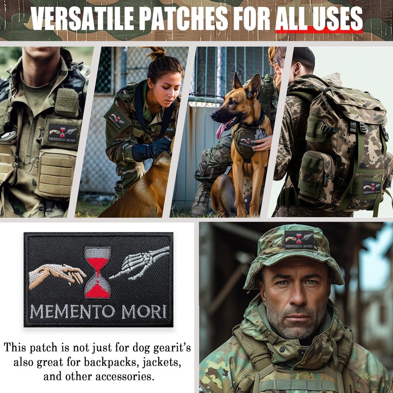 Memento Mori Patch – 2 * 3" Embroidered Tactical Morale