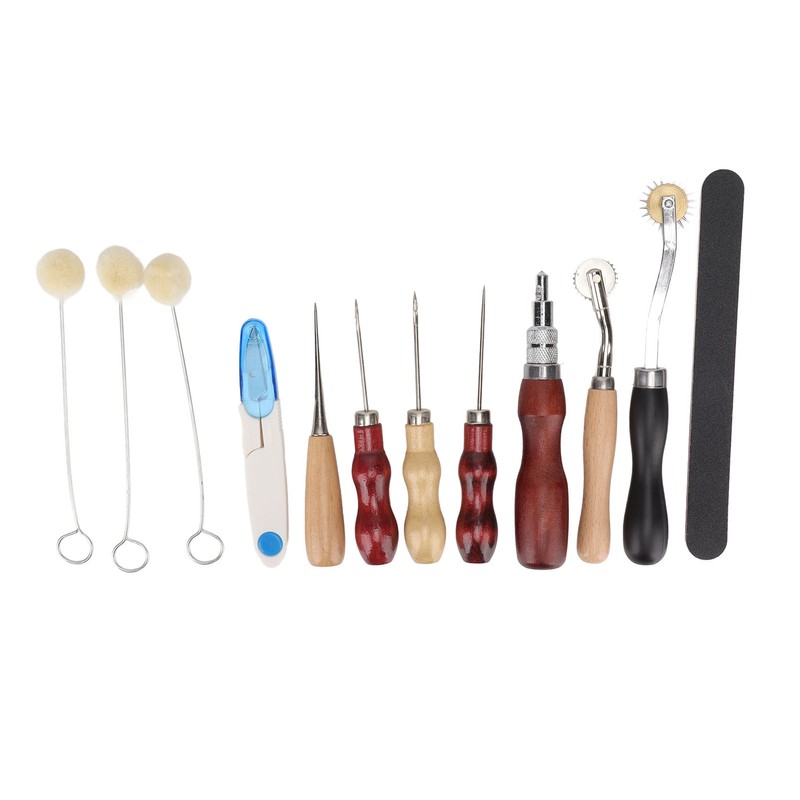 Leather Working Kit DIY Making High Carbon Steel Wooden Handles