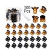 100pcs 1cm clear Mini Hair Claw Clips Plastic Claws Pins