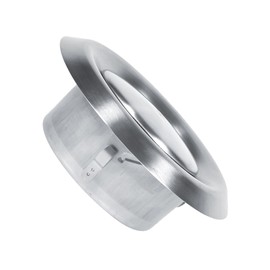 Adjustable Wall Ceiling Home Stainless Steel Air Vent Round Ventilation Duct Cover for Indoor Exhausting Decor Silver (125mm)