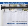 BRIOFOX Industrial Shower Curtain Rod - Never Rust Non-Slip 43-72