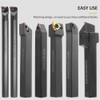 Hancaner 1/2'' 12mm Indexable Lathe Turning Tool 21Pcs Kit- 7Pcs