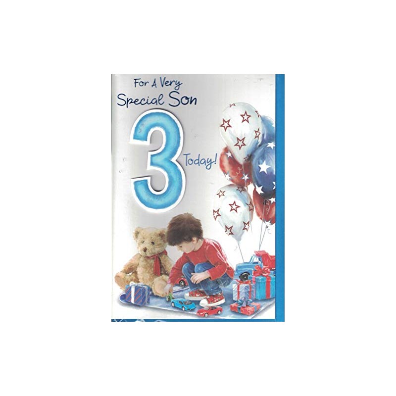 Prelude Son 3rd Birthday Card ~ for A Very Special