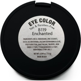 Pure Ziva Enchanted Dark Gold Metallic Shimmering Pressed Powder Single Vegan Eyeshadow; Talc, Paraben & Cruelty Free