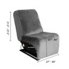 ULTICOR 7-Piece L Shape Sectional Recliner Sofa Covers, Velvet Stretch