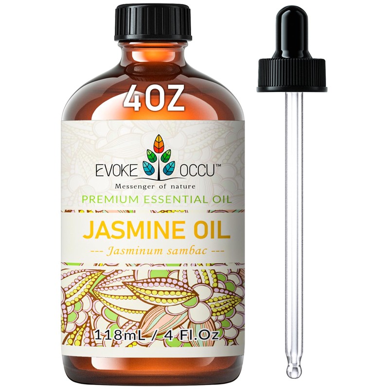 EVOKE OCCU Jasmine Essential Oil for Cleaning, Air Freshening, Relaxing,