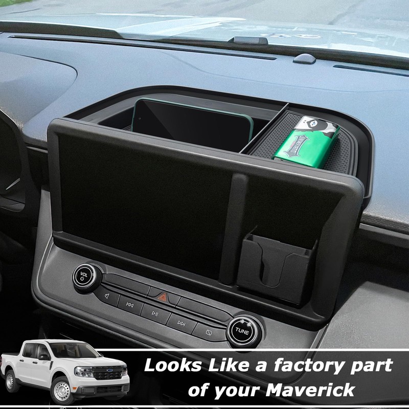 TOPINSTALL Dash Compartment Storage Tray Compatible with 2022-2024 Ford Maverick