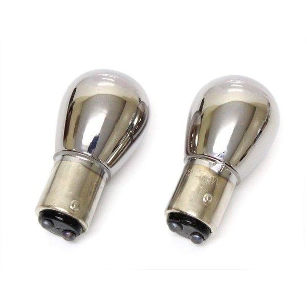 MOTOR POWER 2-6x2 Chrome Bulb, S25, Double Pin Angle, 180°,