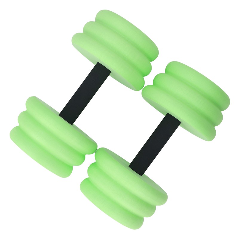 2pcs Floating Dumbbell EVA Thread Design Aquatic Exercise Dumbbell for