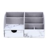 KINGFOM Pu Leather Desk Organizer Pen Pencil Holder Office Supplies