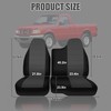 EDIETH Black Oxford Fabric 60/40 Split Seat Covers for Ford