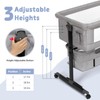 Semphis Baby Bassinet, 3 in 1 Bassinets Bedside Sleeper, Adjustable