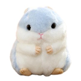 Cuddly Hamster - Muñeca de juguete de peluche suave, 4 pulgadas/10 cm, juguetes de peluche de mouse, el mejor regalo de cumpleaños para niños y bebés (azul)