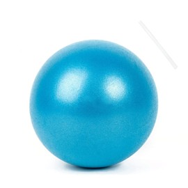 TATAFUN Gymnastics Ball Small Pilates Ball - 25 cm Mini Yoga Pilates Ball Soft & Non-Slip Fitness Ball with Inflatable Straw for Yoga, Home, Office, Sitting Ball (Pink)