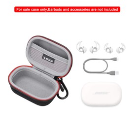 RLSOCO Case for Bose QuietComfort Noise Cancelling Earbuds/Sport Earbuds—True Wireless Bluetooth Earphones (Black)