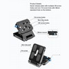 Foldable Camera L Bracket Vertical Horizontal Switching Tripod Quick Release