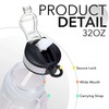 2002 Time Marked 1L Water Bottle with Straw and Neoprene