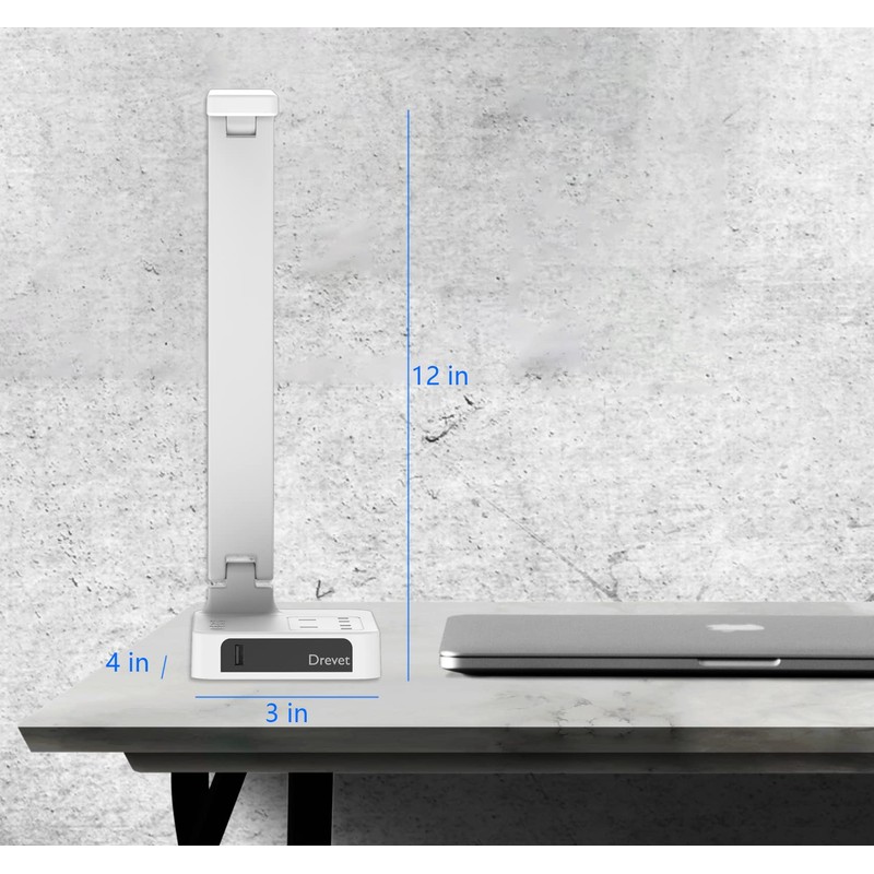 Drevet LED Desk Lamp, Desk Light with 1 USB Charging