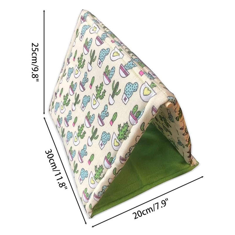 MiOYOOW Reptile Sleeping Bed, Soft Foldable Reptile Tent Bearded Dragon
