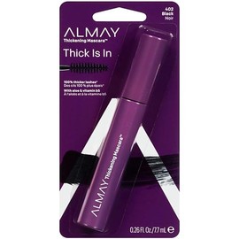 Almay Thickening Mascara, Black [402] 0.26 oz (Pack of 2)