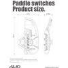 AZUTO Paddle Switch/Steering Shift Covers for Jeep Wrangler JL/JT 2018-2026