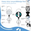 Fjdcslwx Butterfly Badge Holder Reel Lanyard,ID Card Badge Holder Retractable