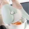 Ofenhandschuhe Hitzebestaendig (6er Set), Küchen Zubehör Backofen Handschuhe，Topflappen Silikon Anti-