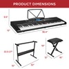 Best Choice Products 61-Key Beginners Complete Electronic Keyboard Piano Set