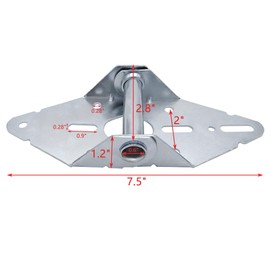 Garage Door Hinge, Garage Door Hinges #1 with Galvanized Finish, Residential/Light Commercial Garage Door Replacement, 14-Gauge Steel #1, 4 Packs