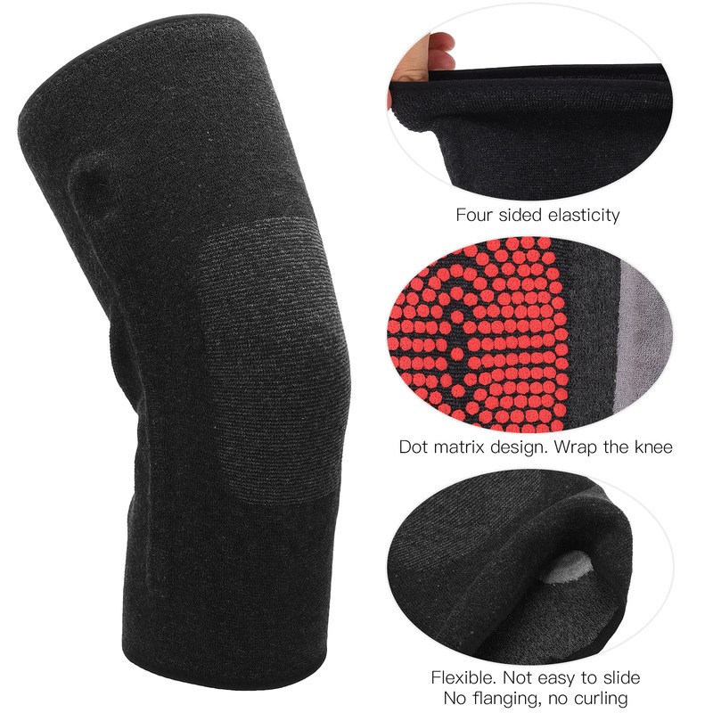2pcs Knee Braces Graphene Warm Protective Prevent Slip Knee Compression