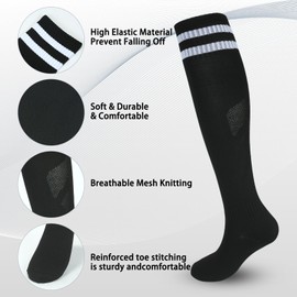 Adegari Soccer Shin Guards for Kids Youth, Protective Soccer Shin Pads & Sleeves with Optimized Insert Pocket & Long Soccer Socks for Children Teens Boys Girls-Orange M