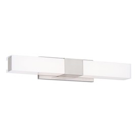 WAC Lighting Studio LED 26in Bathroom Vanity & Wall Light with 5CCT Selectable Color Temperature in Brushed Nickel