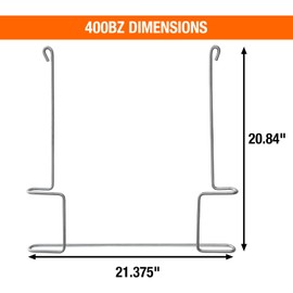 Buyers Products 400BZ Anti-Sail Brackets for Use with 20 Inch Mud Flaps and Splash Guards, 2 Count, Bolt Or Weld onto Truck or Trailer to Hold Mudflaps Straight
