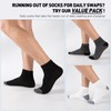 EverKnits 20 Pairs Ankle Socks For Men - Mens Socks