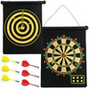 Magnetic Dart Board – Hanging Reversible Dartboard and Bullseye Game