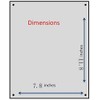 BCTS Aluminium Chickens Sign, 8x12 inch, Farmhouse Style, Wall Mount,