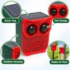 Solar Motion Sensor Alarm with Dog Barking & Gunshot Sounds