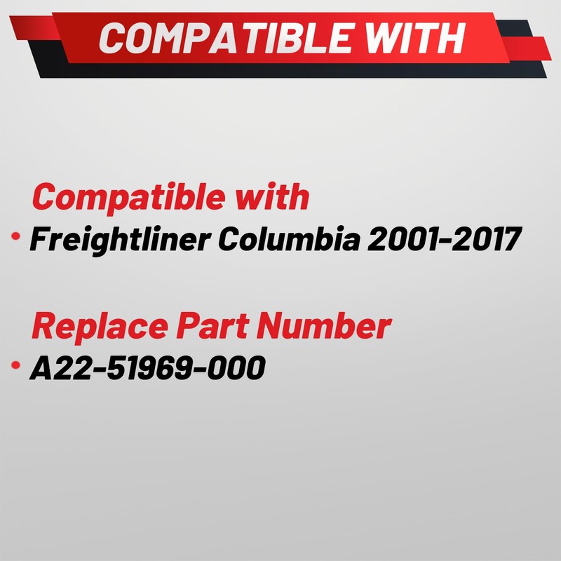 A22-51969-000 Upgraded Windshield Wiper Arm Compatible with Freightliner Columbia 2001-2017