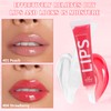 Prreal 2PCS Lip Balms, Strawberry Peach Lip Oil, Moisturizing Lip