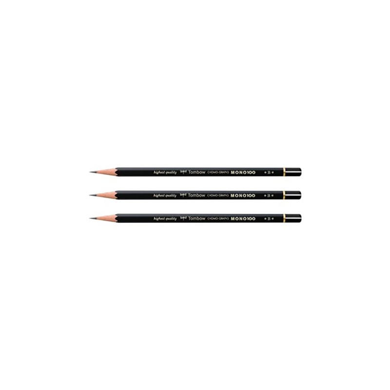 Tombow Set of 3 paper pencils mono 100 héxagonal lead